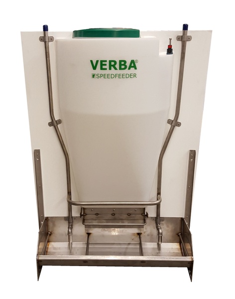 Speedfeeder single with extra feeding compartment Extra-wide Speedfeeder pig feeder