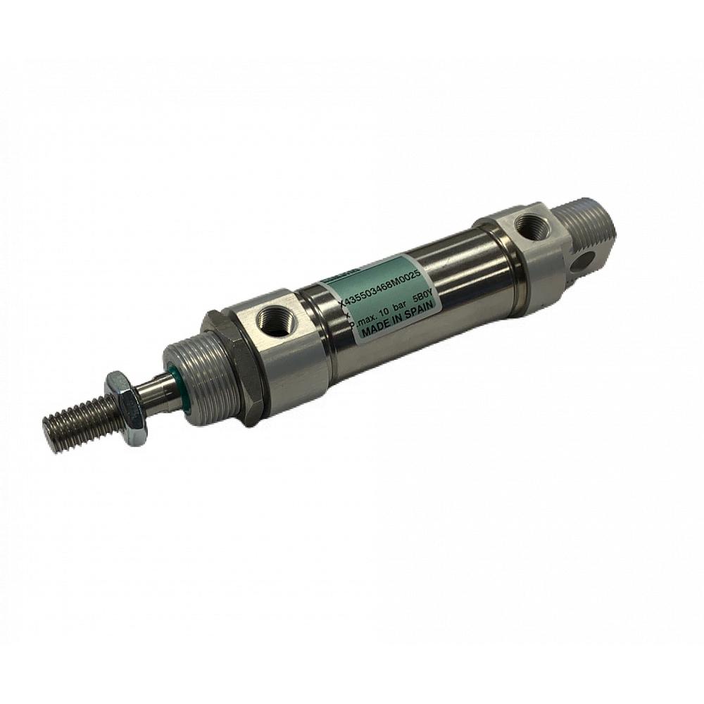 Stainless steel cylinder for pigsty, 25 mm Stainless steel cylinder for pigsty feed troughs