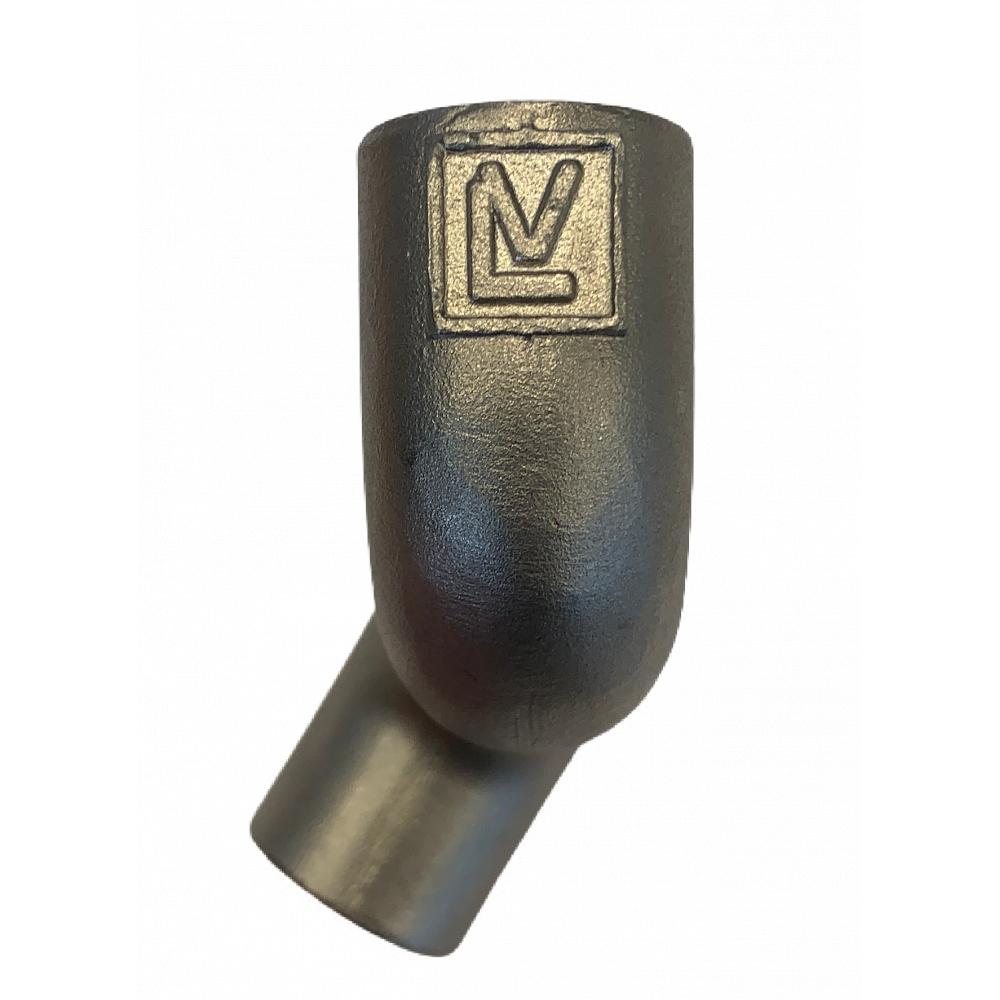 Stainless steel 1/2" S-bend, twisted Stainless steel 1/2" elbow with twist