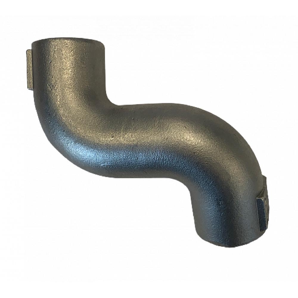 Stainless steel S-bend, twisted Stainless steel S-bend, 1/2"