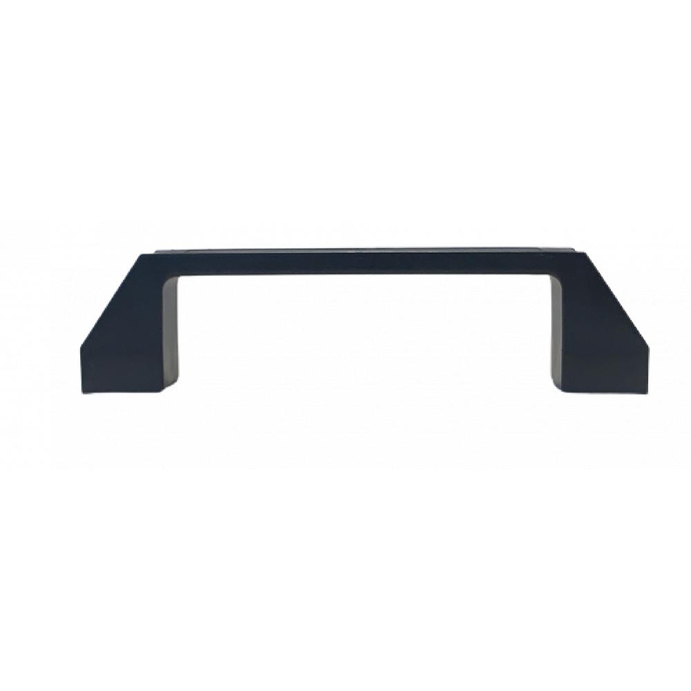 Front view of a black plastic handle Black plastic handle